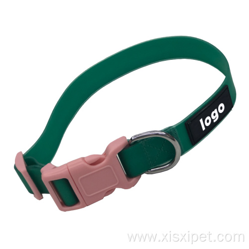 Soft Rubber Dog Collar Ajustable Custom Logo Waterproof